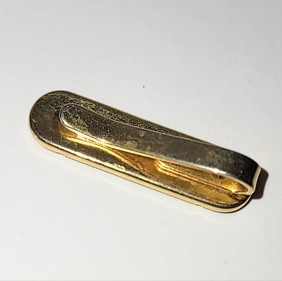 DAMASCENE BIRD MOTIF TIE BAR TIE CLIP - Picture 3 of 5